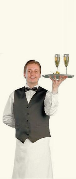 Kellner Barista von unserer Bar