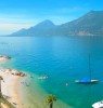 Beach on the lakeshore of Brenzone